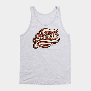 La Crosse Wisconsin Fancy Script Graphic Tank Top